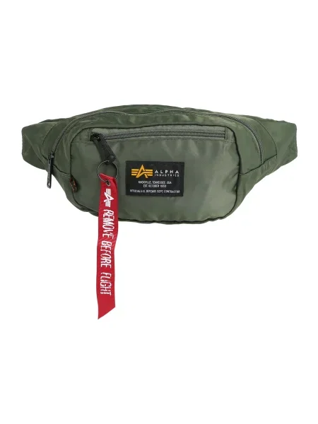 ALPHA INDUSTRIES Borsetă oliv / negru alb