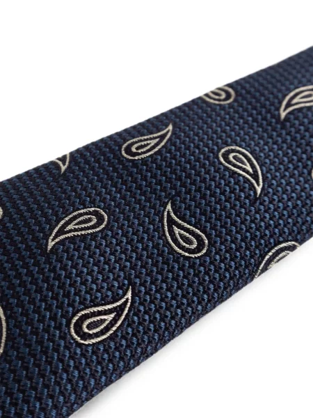 Μεταξωτή γραβάτα Etro με σχέδιο paisley μπλε
