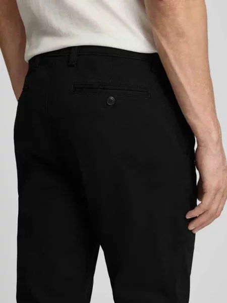 Chinos w kroju slim fit z wpuszczanymi Gap czarne