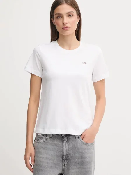 Тениска Gant дамска черно бяло