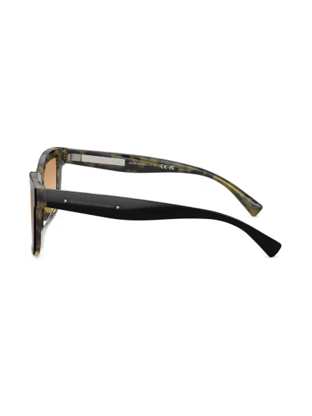 Ochelari de soare pătrați Brunello Cucinelli maro