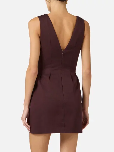 Платье Elisabetta Franchi коричневое