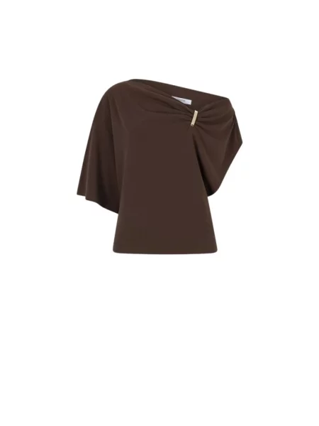 Bluzka Dante 6 drapowana brązowa