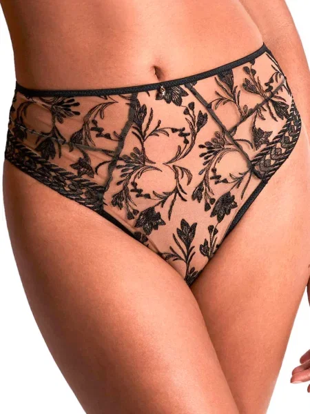 Женские прозрачные трусики чорні