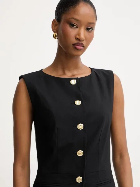 Morgan однобортний жилет з віскозою