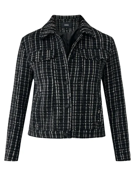 MEXX Geacă de primăvară-toamnă negru / natural alb