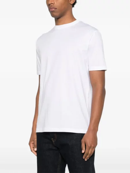 Tricou Kiton cu decolteu rotund alb