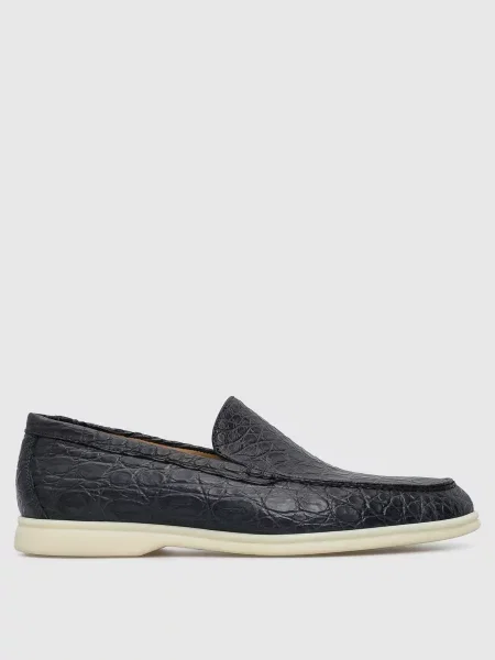 Шкіряні туфлі Loro Piana сині