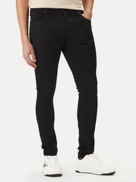 Guess Jeansy Chris Super Skinny Fit czarny