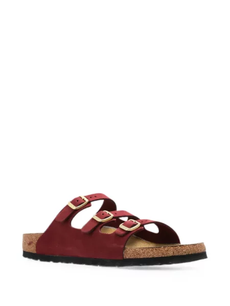 Sandale Birkenstock din piele roșu