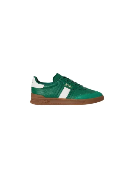 Polo Ralph Lauren Htr Aera sneakersy skórzane zielone