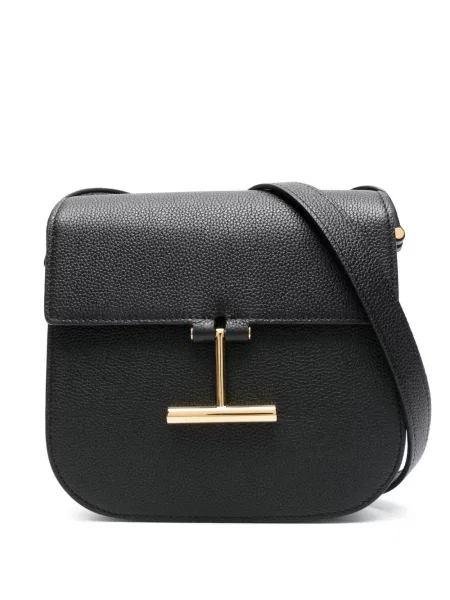 Geanta de piele Tom Ford din piele negru