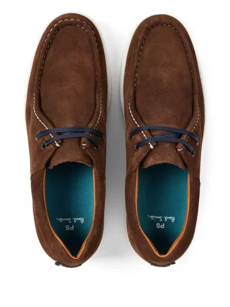 Pantofi derby Ps Paul Smith din piele de căprioară maro