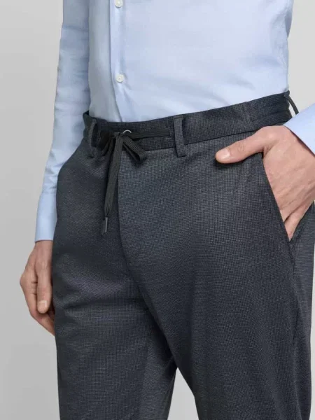 Spodnie garniturowe o kroju regular fit z domieszką S.oliver Black Label