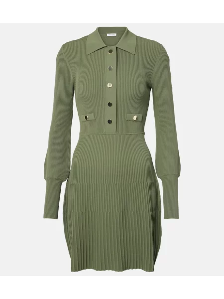 Rochie Veronica Beard tricotate de costum verde