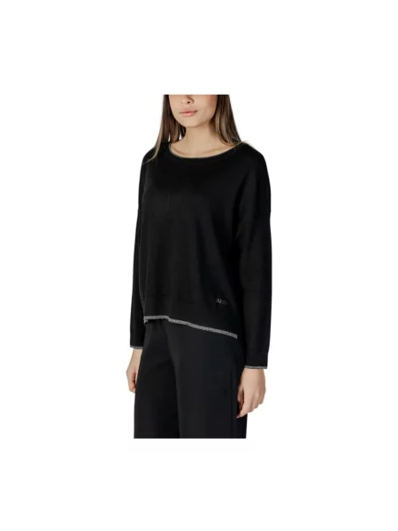 Dzianinowy sweter Liu Jo czarny