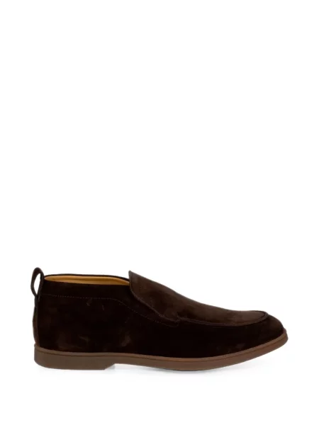 Pantofi loafer Henderson Baracco din piele de căprioară maro