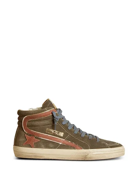 Sneakerși Golden Goose din piele gri