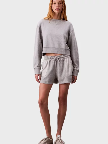 Махровый свитшот Calvin Klein Jeans серый
