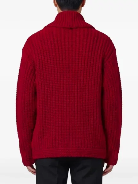 Gulerat cardigan Barena roșu