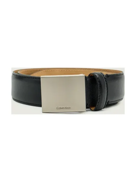 Pentru Bărbați Calvin Klein Logo Plaque Smooth negru