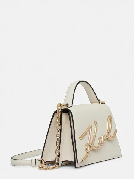 Geanta crossbody Karl Lagerfeld din piele bej