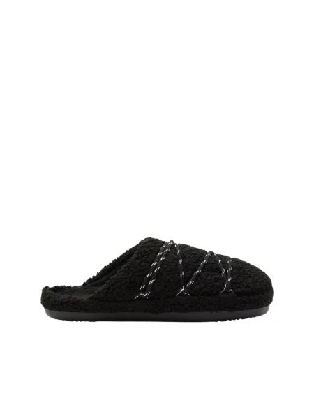 Półbuty Moon Boot typu teddy czarne