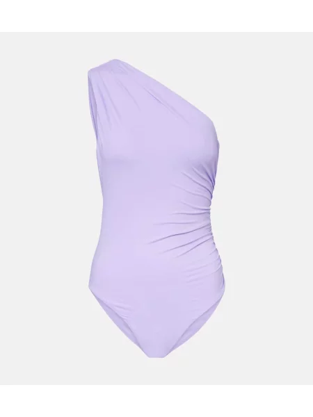 Costum de baie Melissa Odabash cu un umăr gol violet