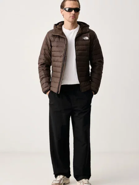 The North Face páperová bunda pánska Classic Down hnedá