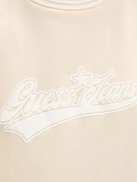 Свитер Guess Jeans с принтом бежевый