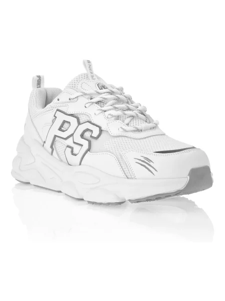 Sneakersy Plein Sport skórzane białe