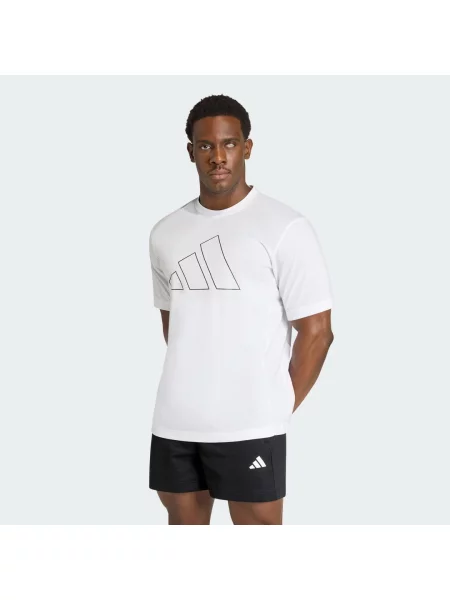 TRIČKO WORKOUT ESSENTIALS FEELREADY LOGO bílé