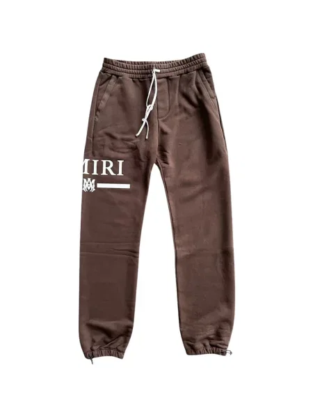 Pantaloni Amiri cu imagine alergare maro
