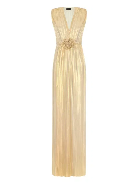 Rochie maxi Roserry de costum auriu