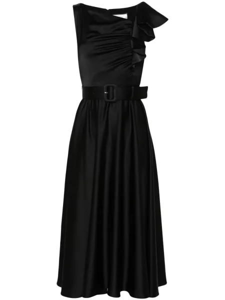 Rochie midi Nissa până la genunchi de costum negru