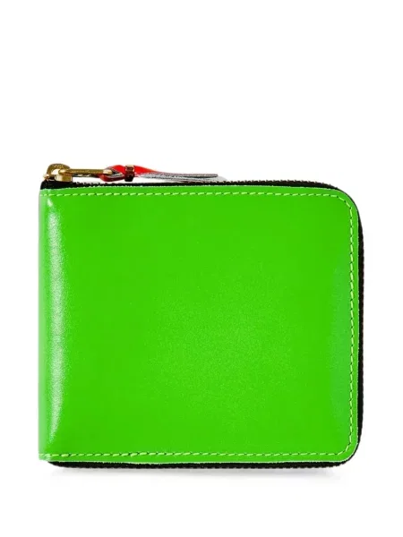 Portofel Comme Des Garçons Wallet din piele verde