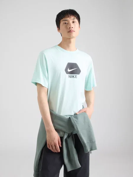 Nike Sportswear Tričko mätová / čierna biela