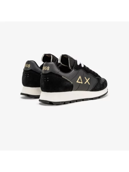 Sneakersy Sun68 zamszowe czarne
