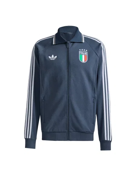 ADIDAS PERFORMANCE Μπουφάν άσκησης Italy Away Anthem σκούρο μπλε / πράσινο / κόκκινο λευκό