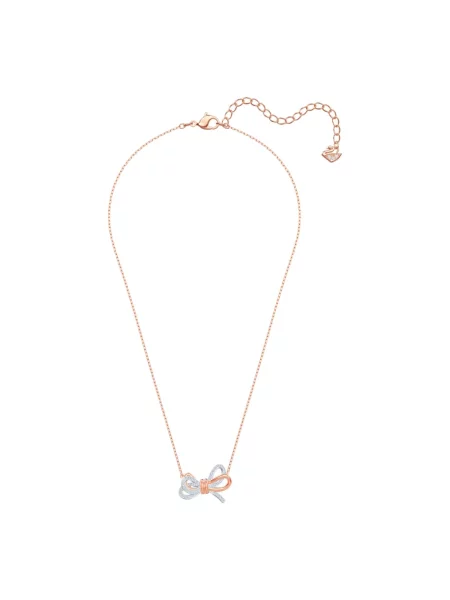 Naszyjnik Swarovski z kokardką żółty