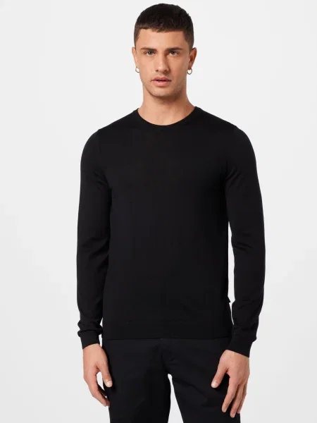 BOSS Black Sveter Leno' čierna