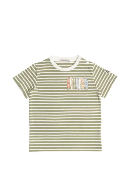 Koszulka dziecięca Moncler Enfant zielona