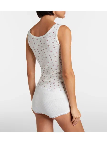 Pantaloni scurți Miu Miu alb