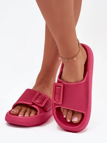 Sandali Big Star Shoes s platformo z zaponko bela