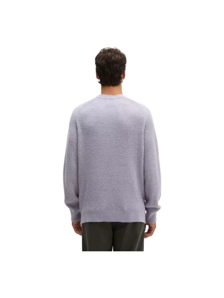 Sweter o kroju regular fit z mieszanki żywej wełny Marc O'polo fioletowy