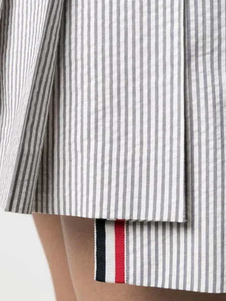 Fusta plisata Thom Browne plisată gri