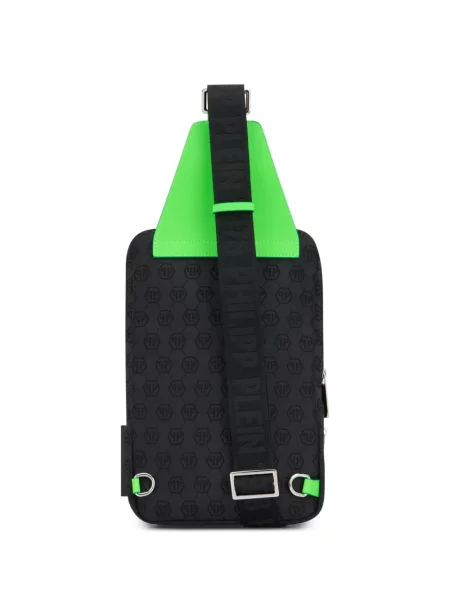 Jacquard crossbody torba Philipp Plein crna