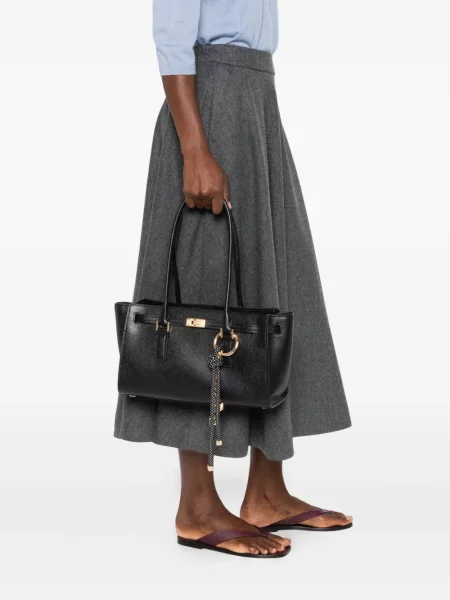 Geanta de piele Michael Kors din piele negru