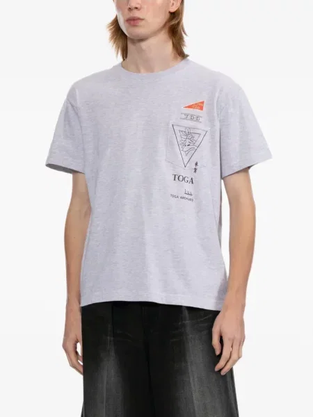 Tricou Toga cu imagine gri