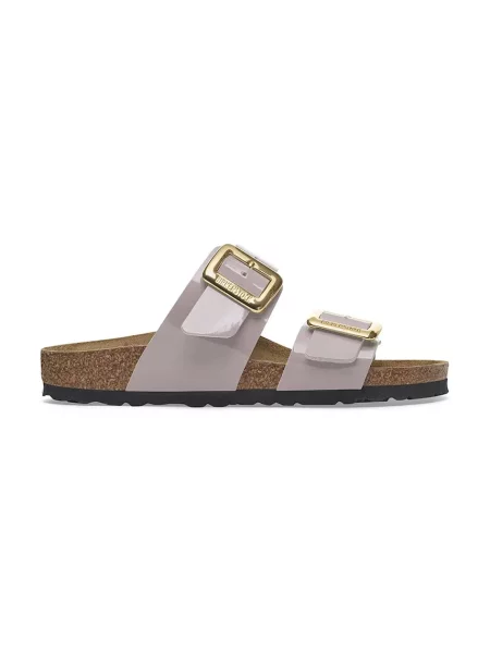Чехли Birkenstock Sydney Patent Cushion Buckle лилаво виолетово